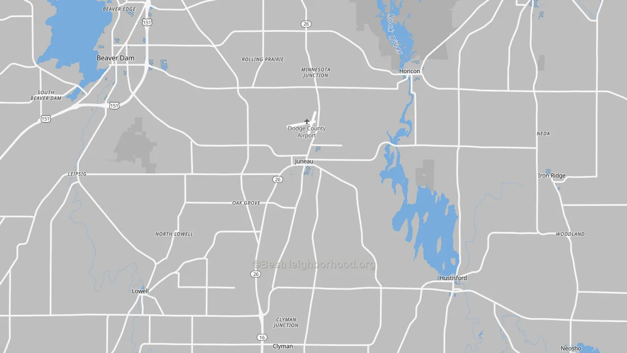 Transit Grade map of Juneau, WI