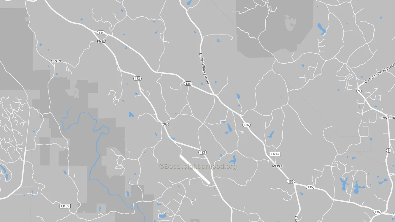 Transit Grade map of Juno, GA