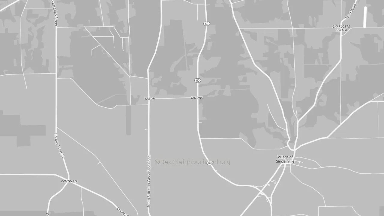 Transit Grade map of Kabob, NY