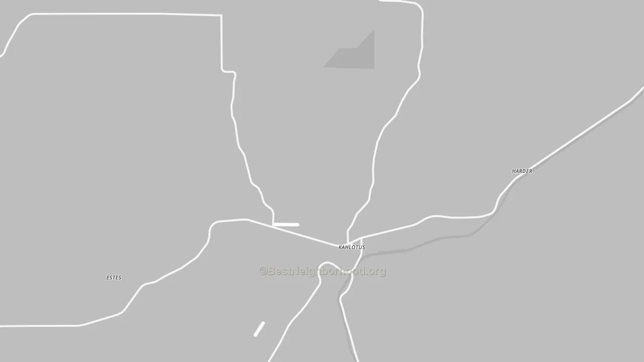 Transit Grade map of Kahlotus, WA