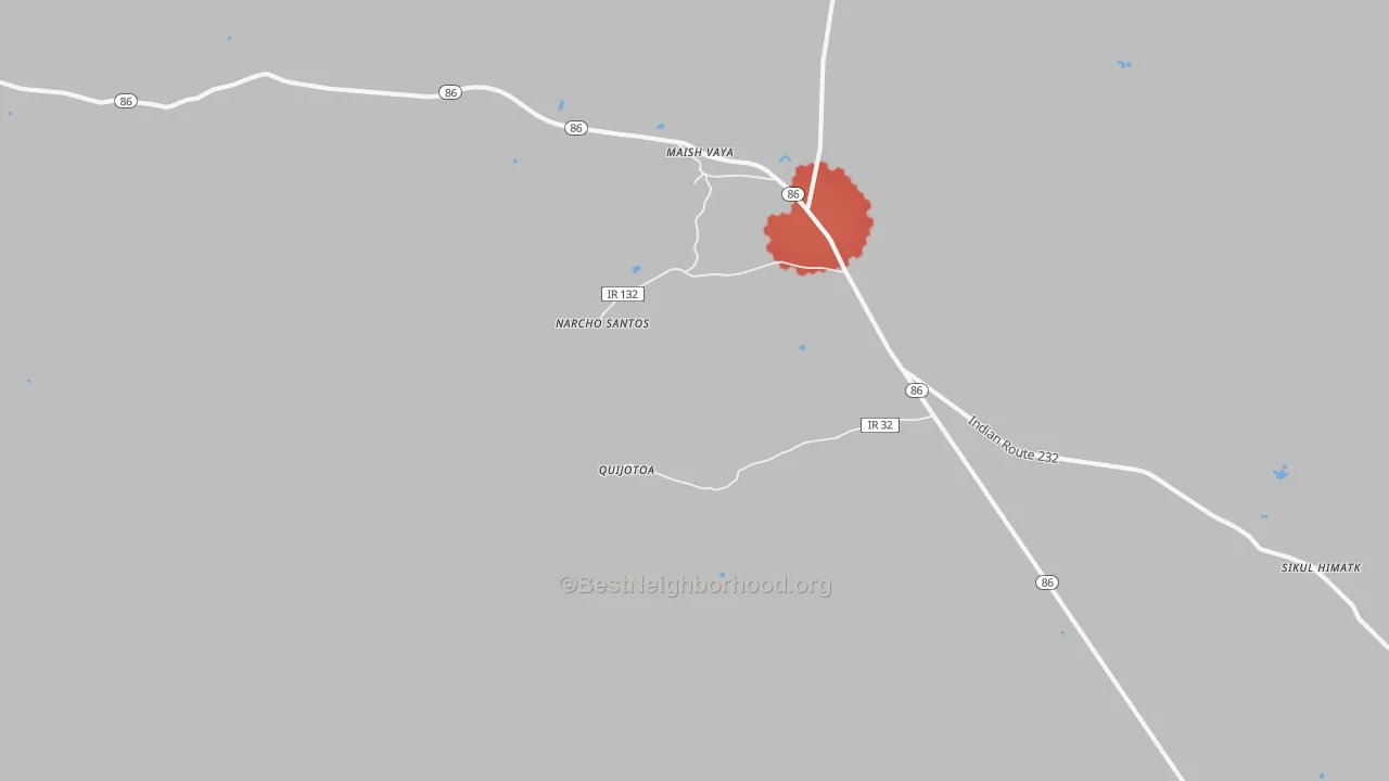 Transit Grade map of Kaihon Kug, AZ