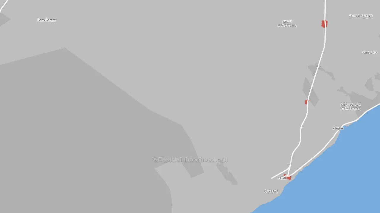 Transit Grade map of Kalapana, HI