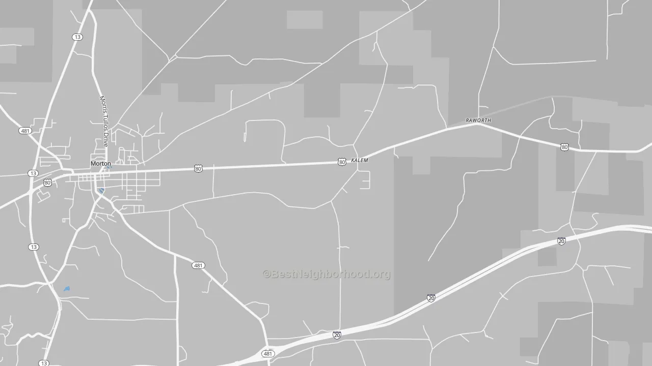 Transit Grade map of Kalem, MS