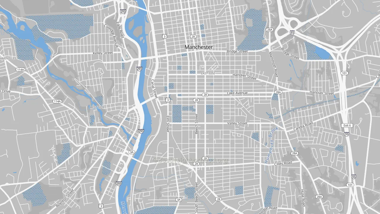 Transit Grade map of Kalivas Union, Manchester, NH
