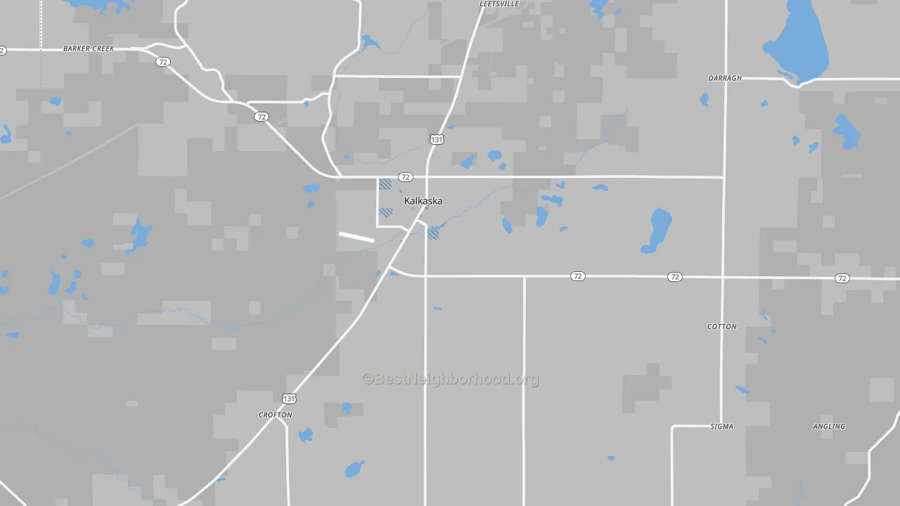 Transit Grade map of Kalkaska County, MI