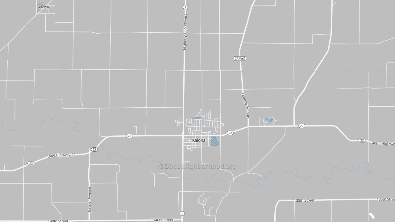 Transit Grade map of Kalona, IA