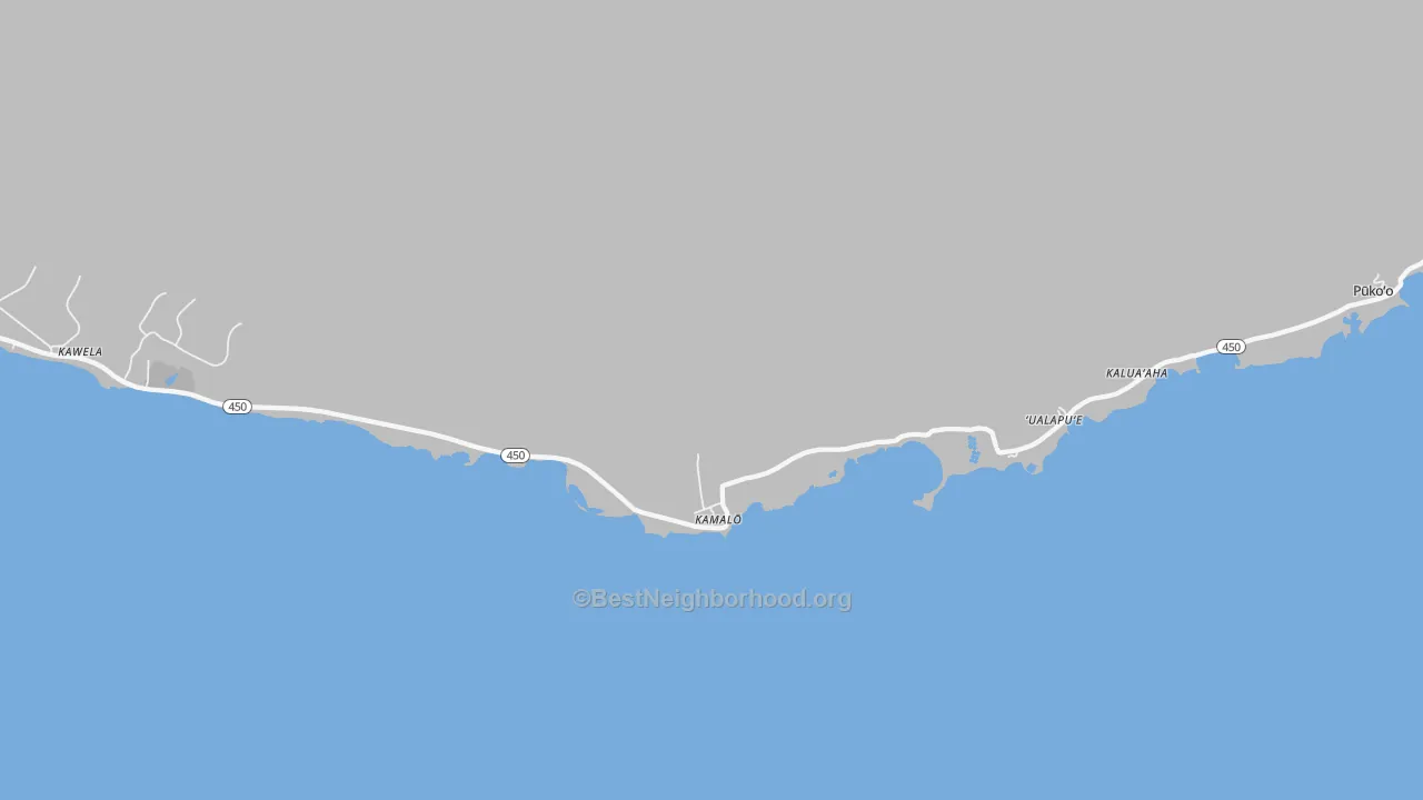 Transit Grade map of Kamalo, HI