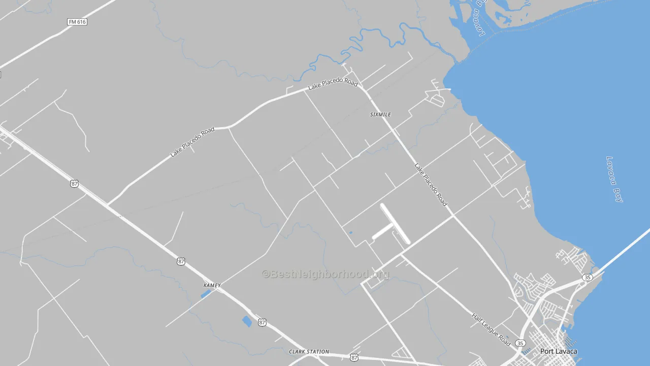 Transit Grade map of Kamey, TX