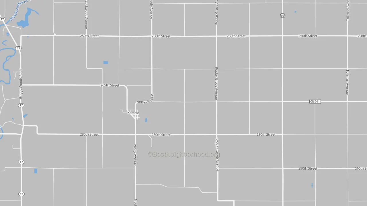 Transit Grade map of Kamrar, IA