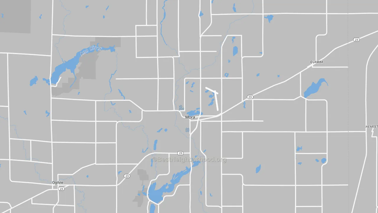 Transit Grade map of Kanabec County, MN