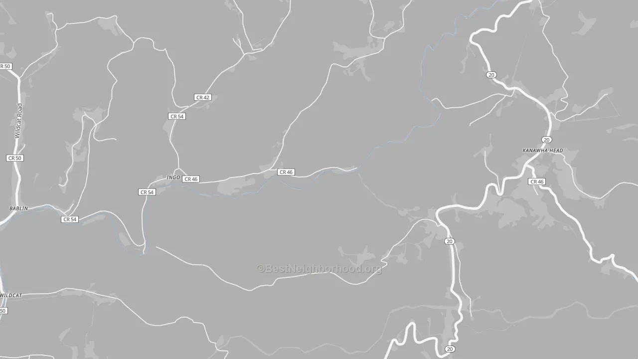 Transit Grade map of Kanawha Head, WV