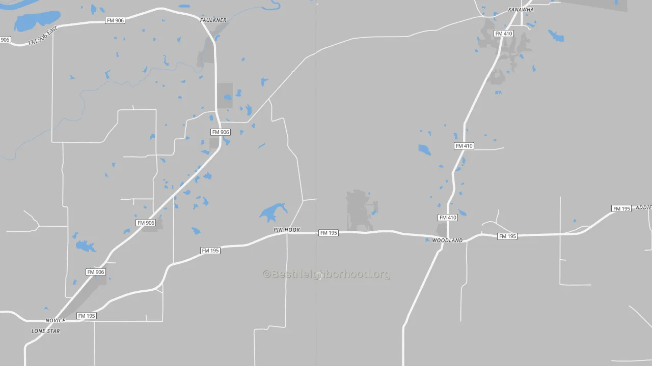 Transit Grade map of Kanawha, TX