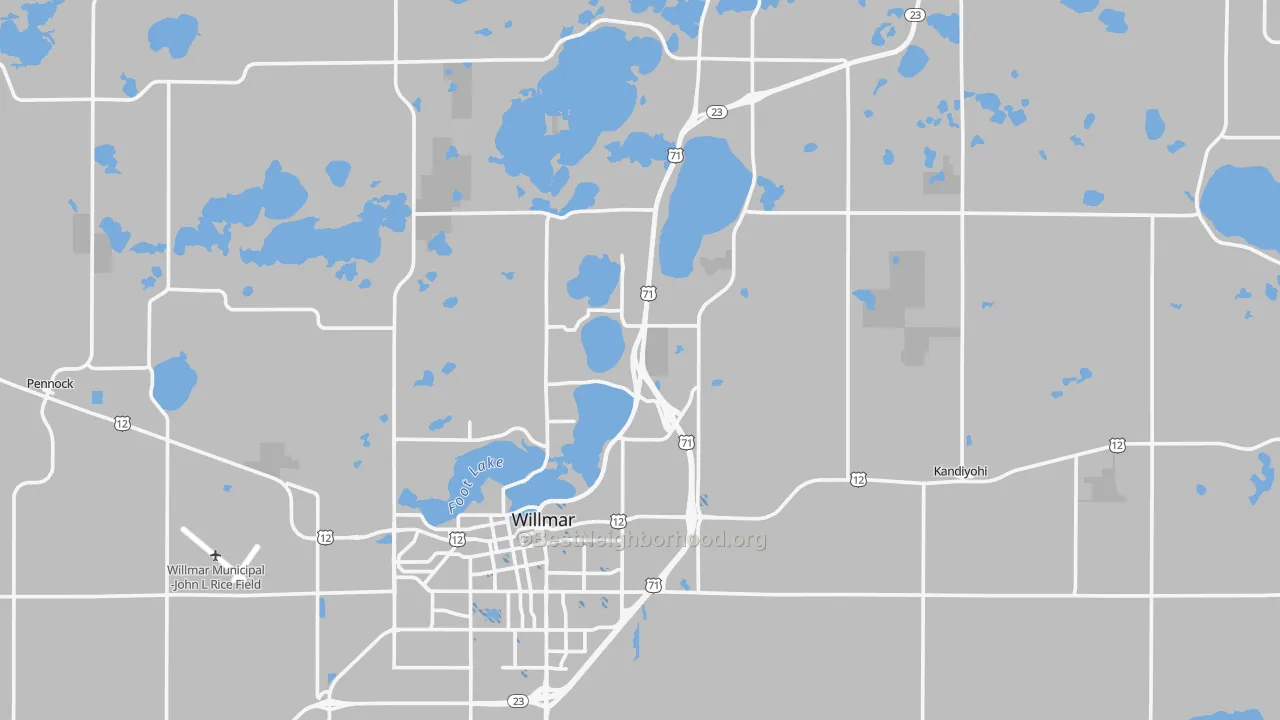 Transit Grade map of Kandiyohi County, MN