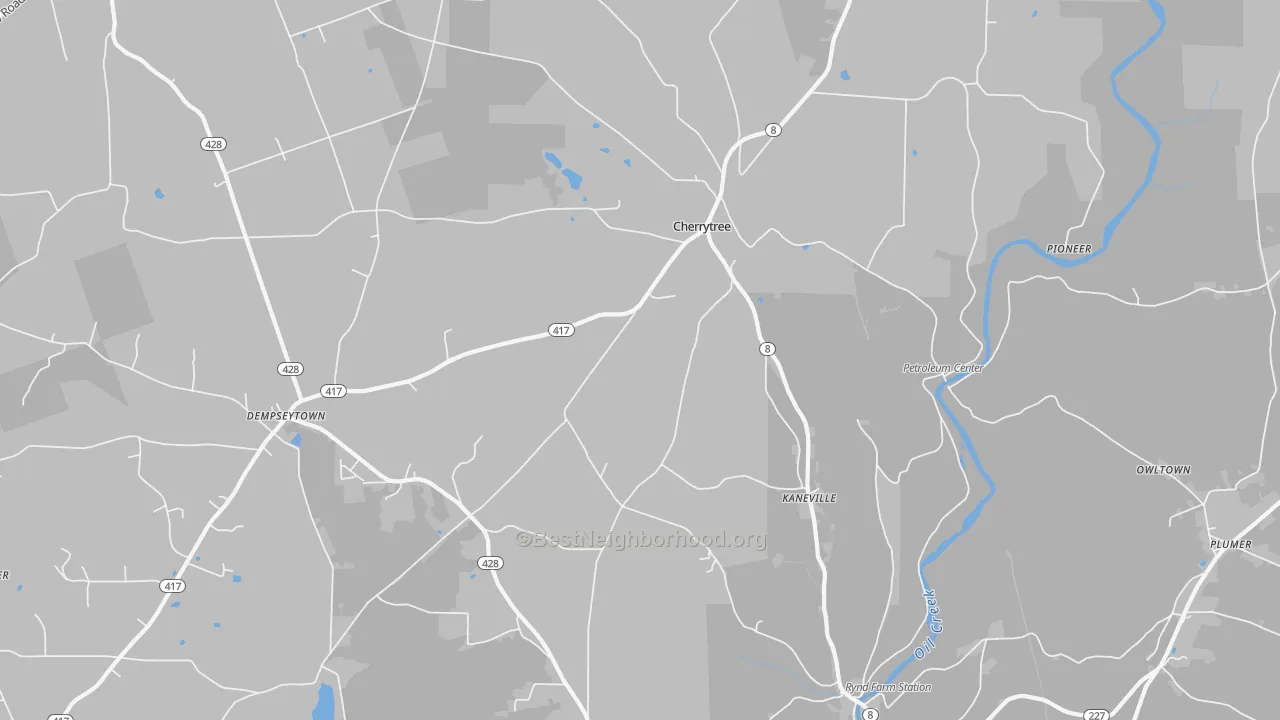 Transit Grade map of Kaneville, PA