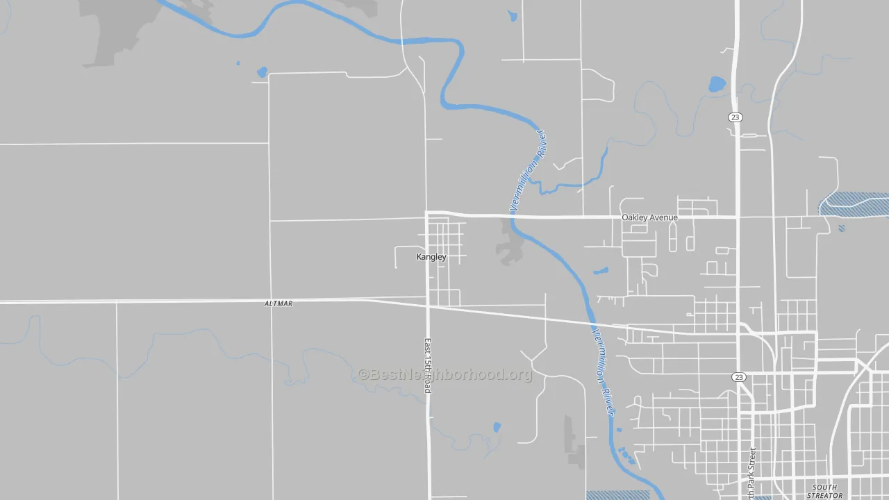 Transit Grade map of Kangley, IL