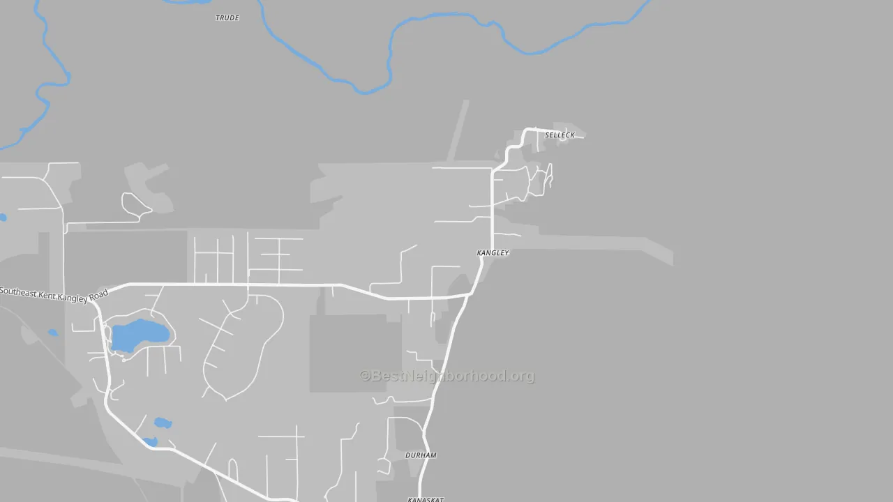 Transit Grade map of Kangley, WA