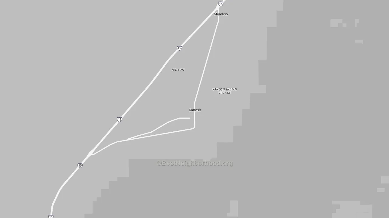 Transit Grade map of Kanosh, UT