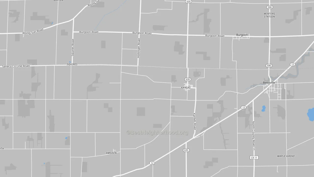 Transit Grade map of Kansas, OH