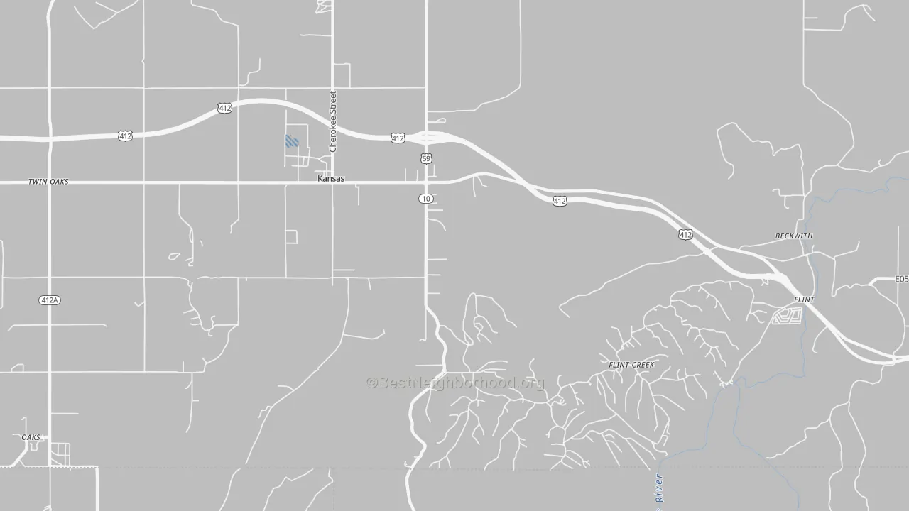 Transit Grade map of Kansas, OK