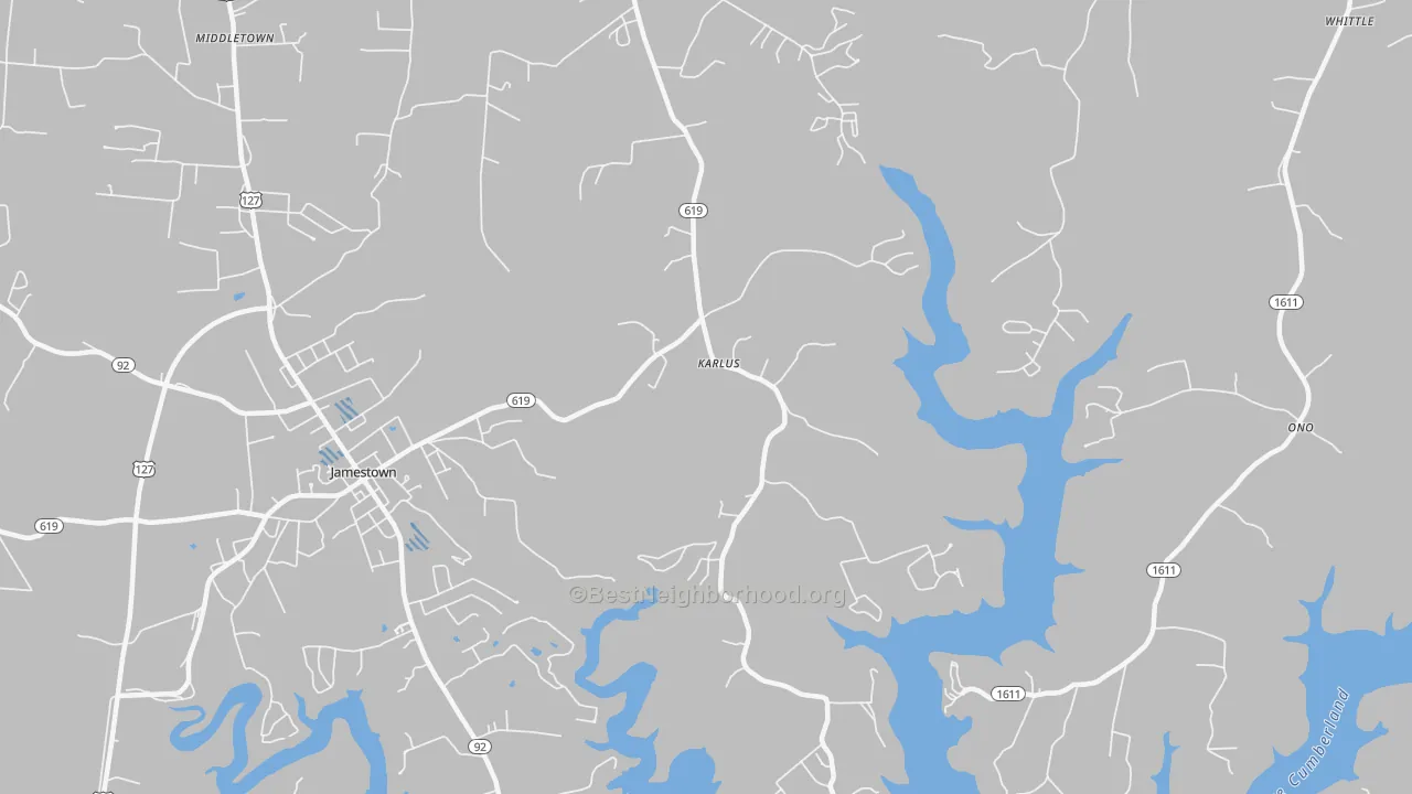 Transit Grade map of Karlus, KY