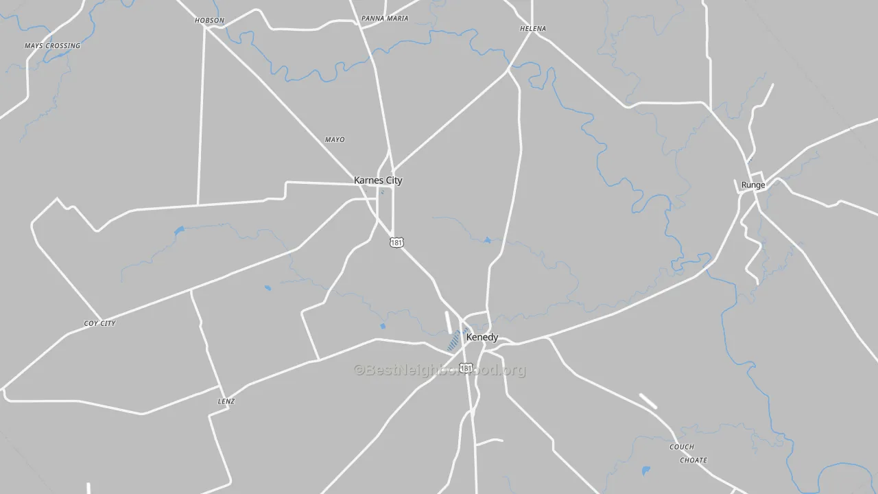 Transit Grade map of Karnes County, TX