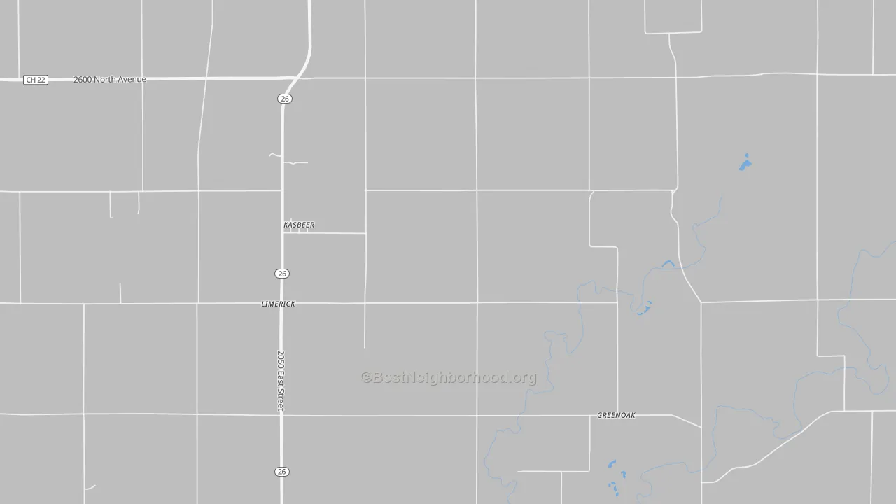 Transit Grade map of Kasbeer, IL