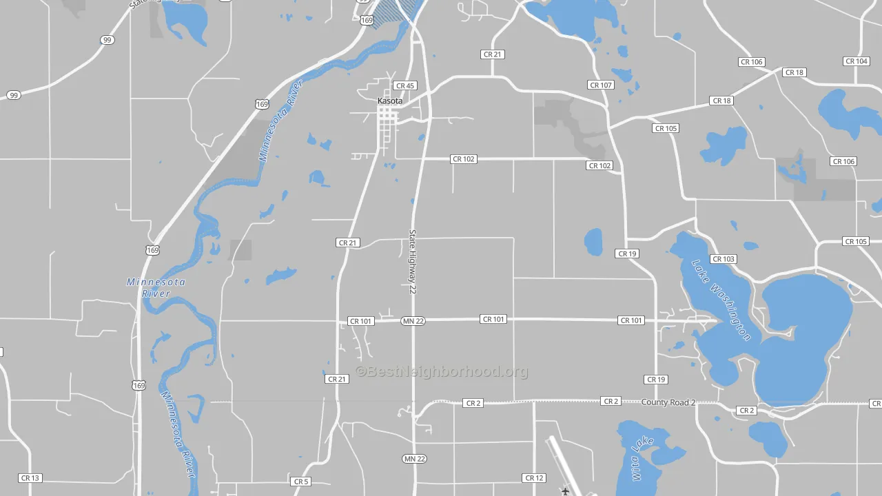 Transit Grade map of Kasota, MN