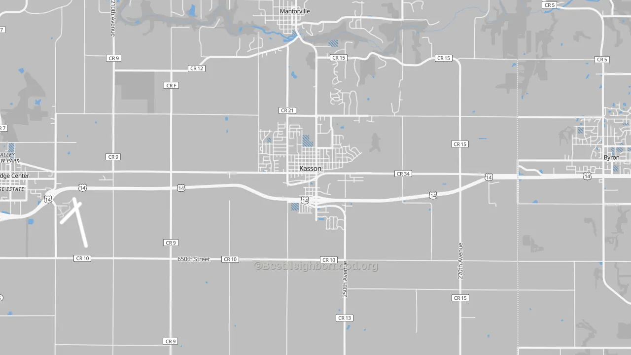 Transit Grade map of Kasson, MN