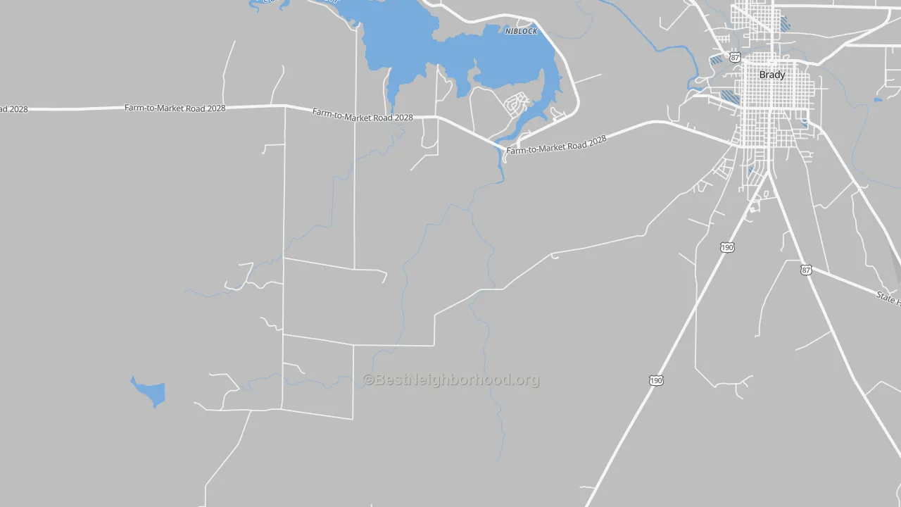 Transit Grade map of Katemcy, TX