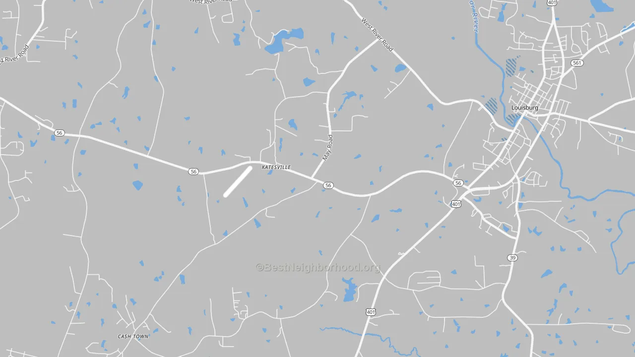 Transit Grade map of Katesville, NC