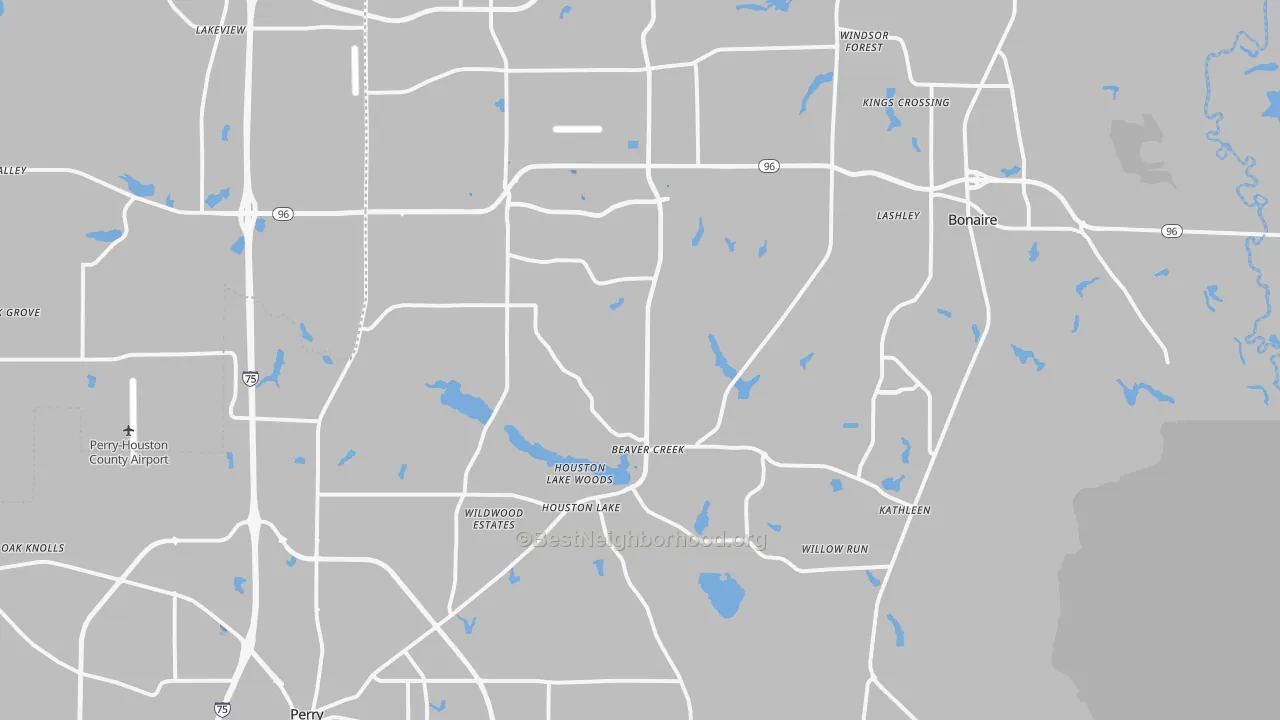 Transit Grade map of Kathleen, GA