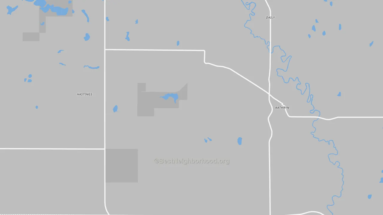 Transit Grade map of Kathryn, ND