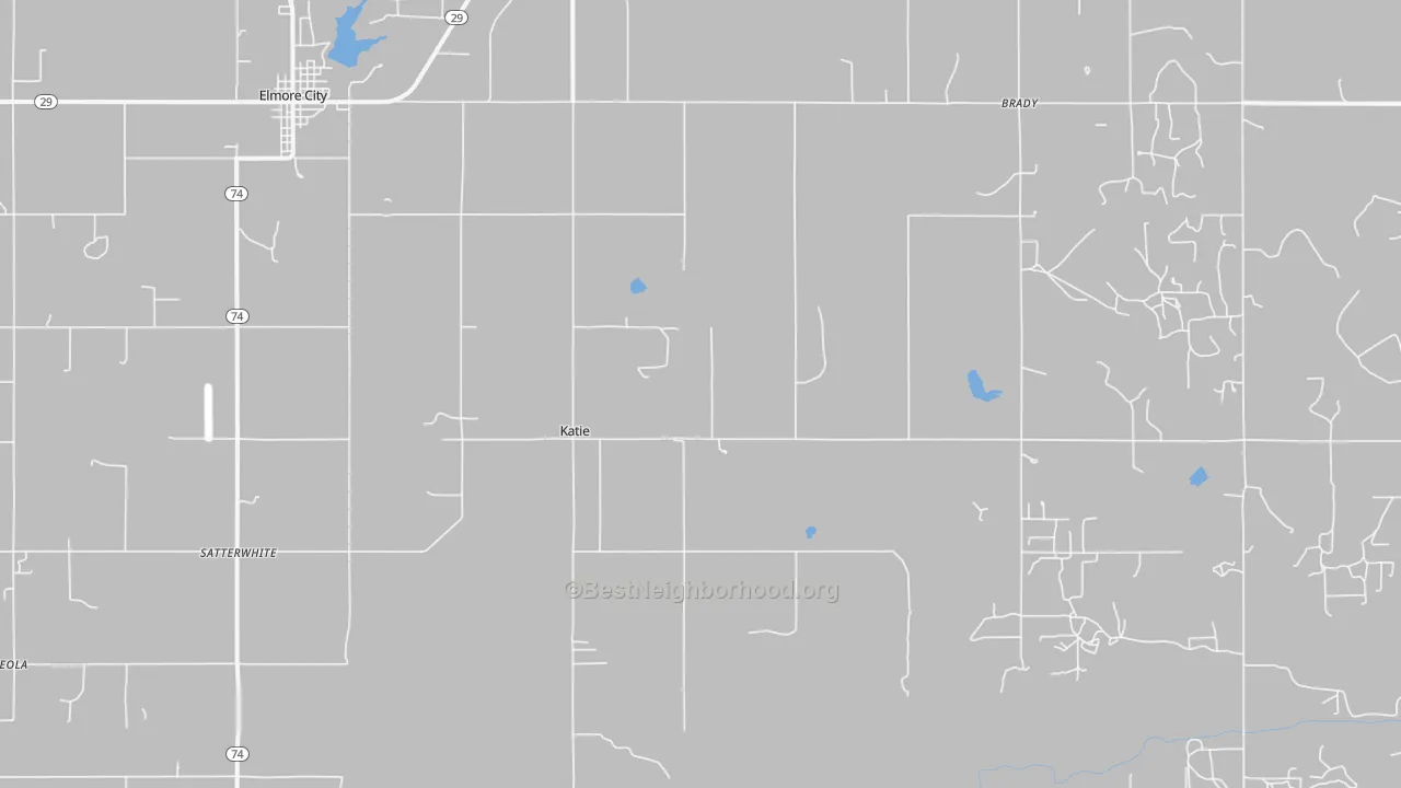 Transit Grade map of Katie, OK
