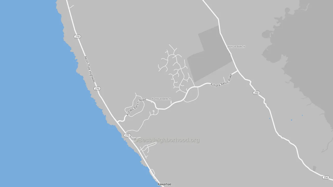 Transit Grade map of Kawaihae, HI