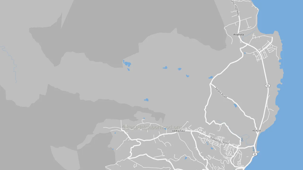 Transit Grade map of Kawaihau, HI