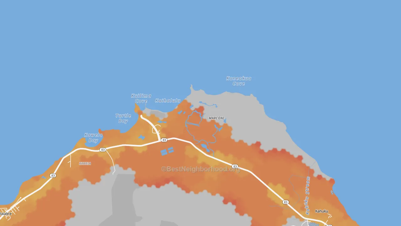 Transit Grade map of Kawela, HI