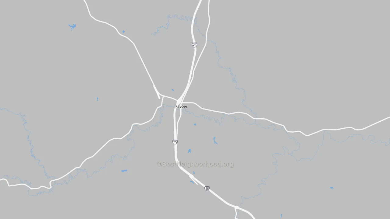 Transit Grade map of Kaycee, WY