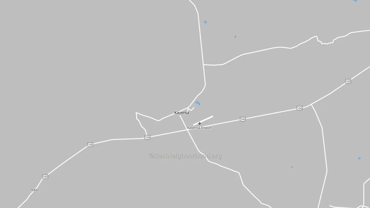 Transit Grade map of Kayenta, AZ