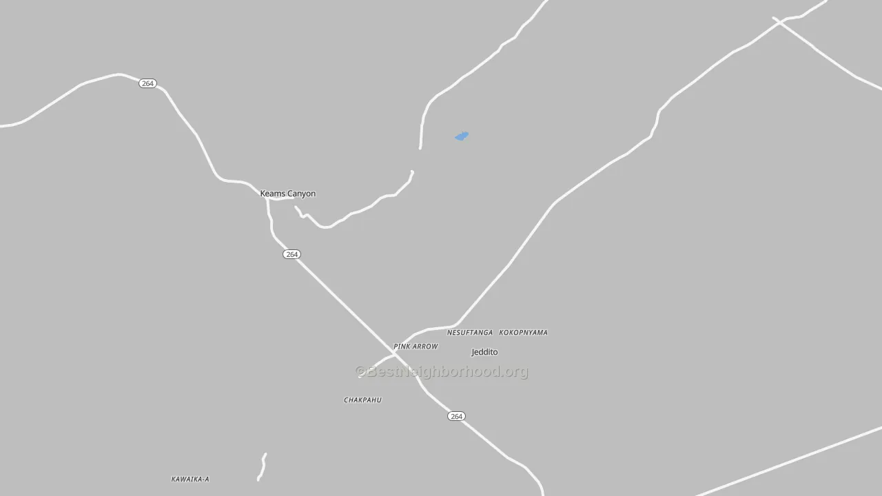 Transit Grade map of Keams Canyon, AZ