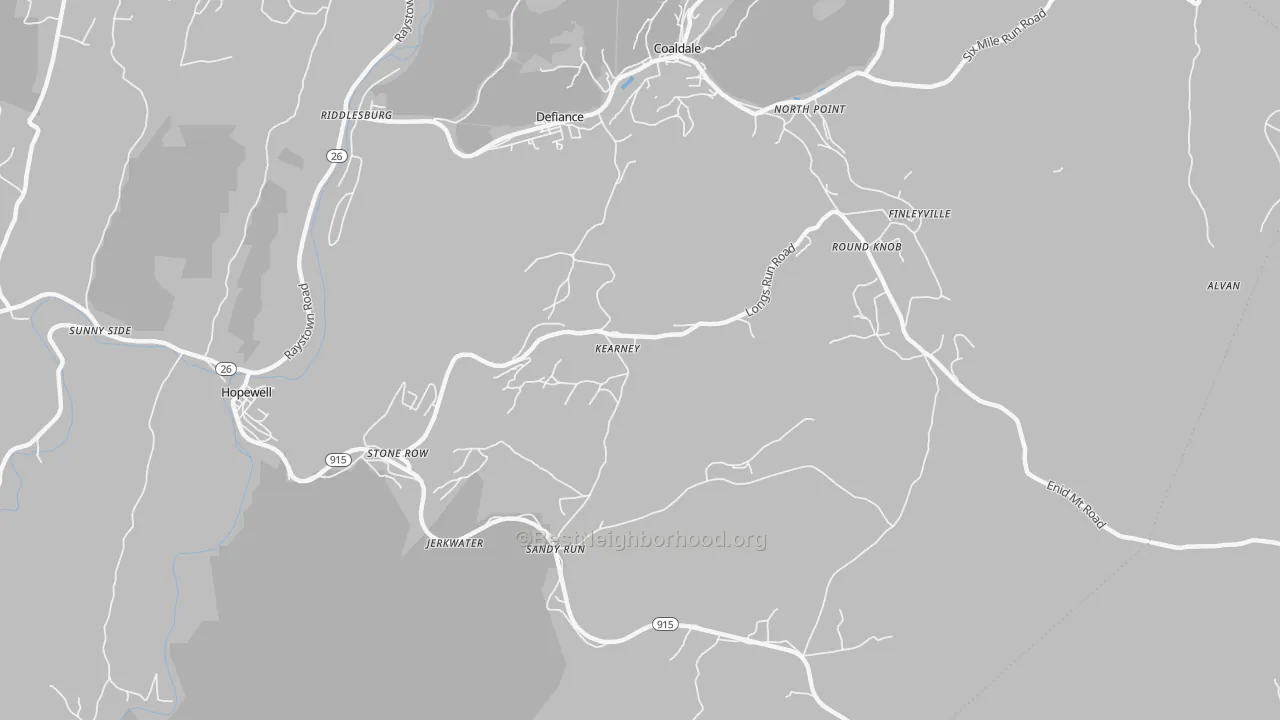 Transit Grade map of Kearney, PA