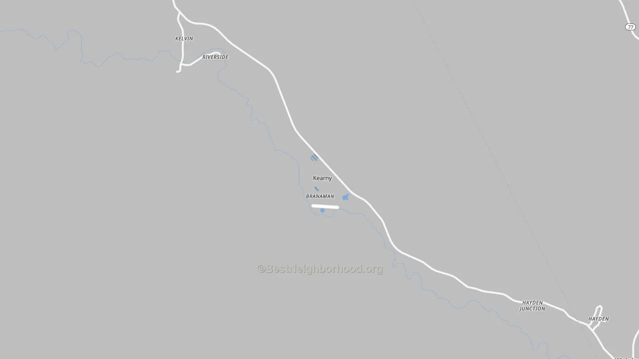 Transit Grade map of Kearny, AZ