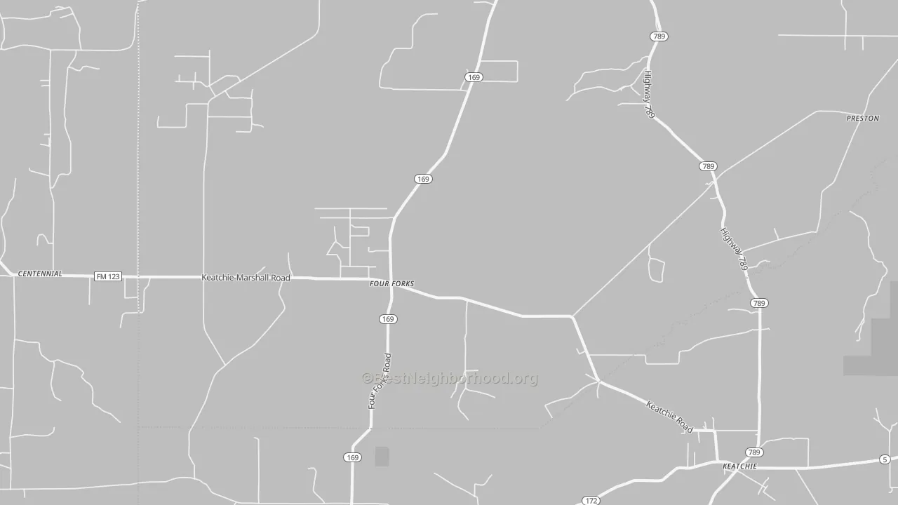 Transit Grade map of Keatchie, LA