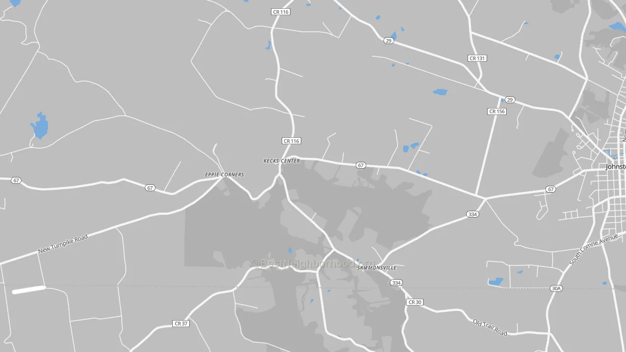 Transit Grade map of Kecks Center, NY
