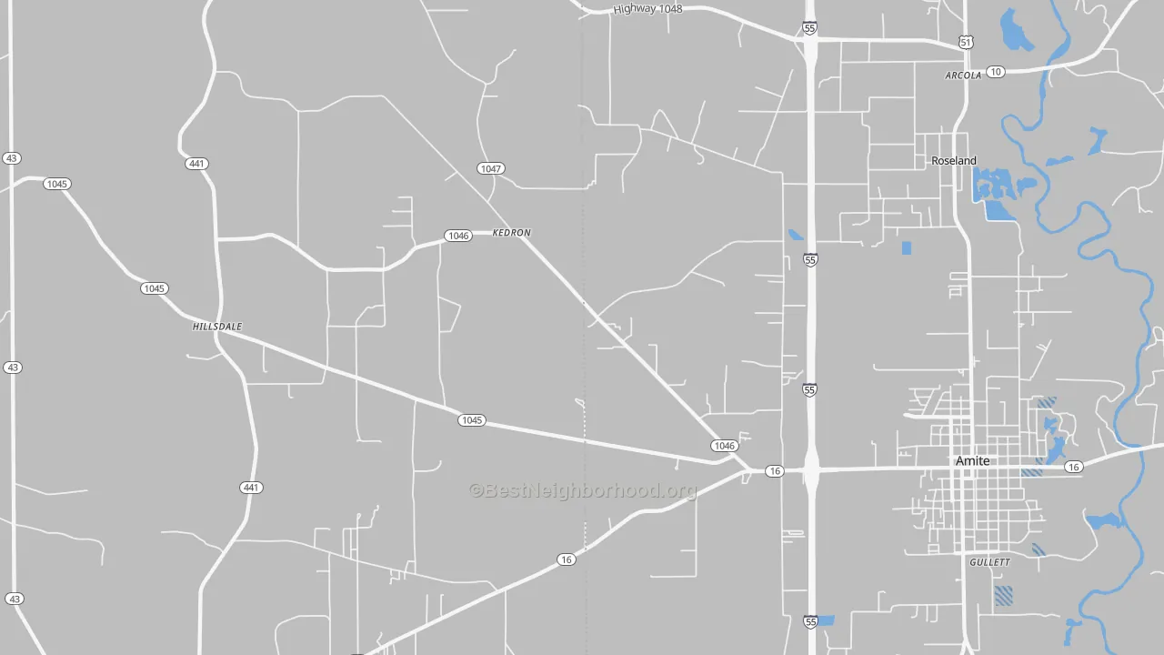 Transit Grade map of Kedron, LA