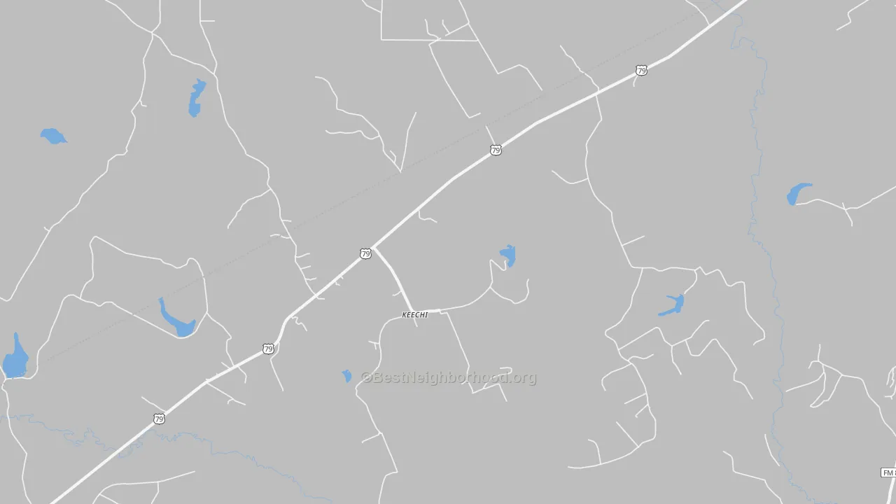 Transit Grade map of Keechi, TX