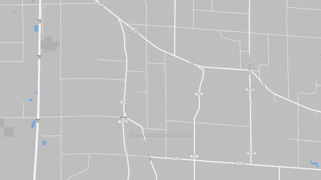 Transit Grade map of Keene, WI
