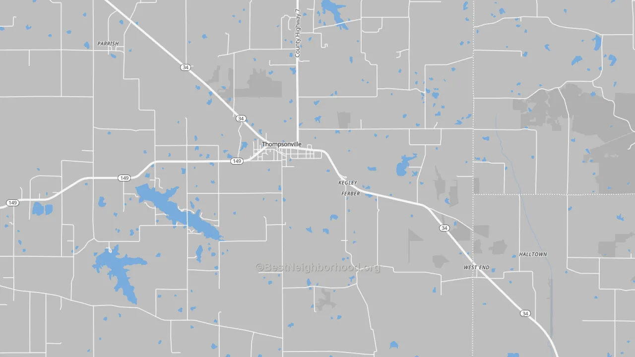 Transit Grade map of Kegley, IL