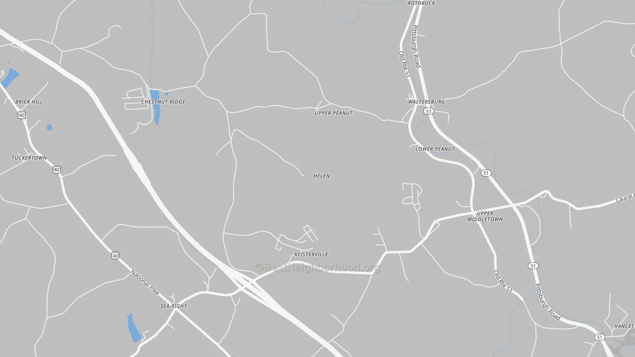 Transit Grade map of Keisterville, PA