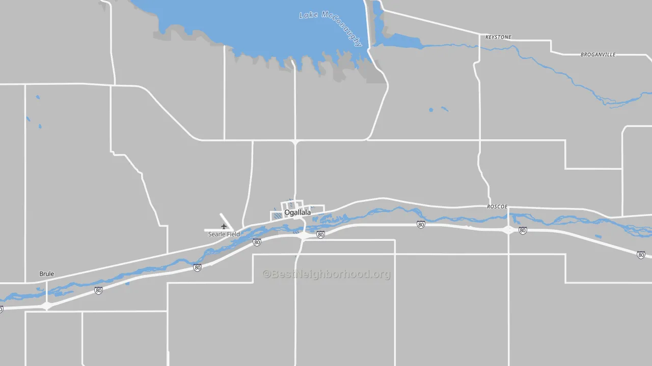 Transit Grade map of Keith County, NE