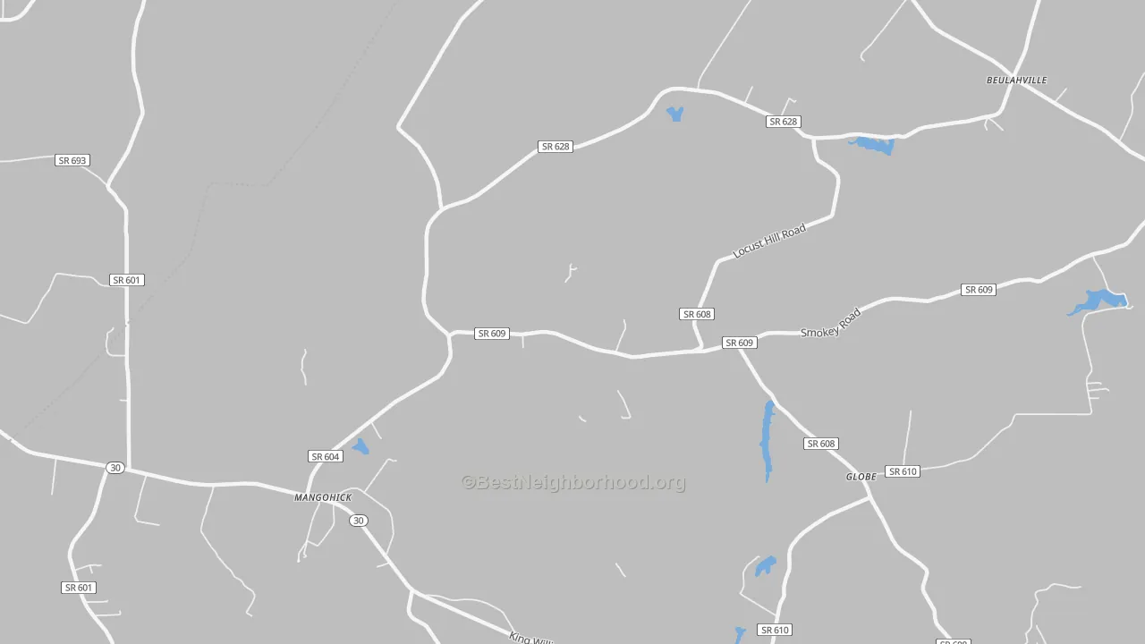 Transit Grade map of Keith, VA